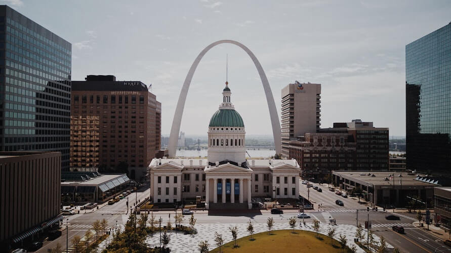 A photo of the St Louis Municipal Hall